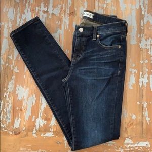 Madewell dark wash alley straight jeans size 26